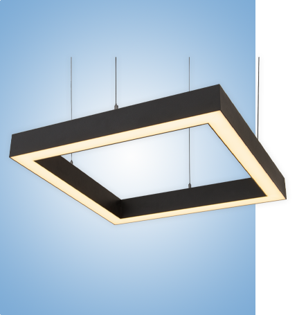 Светильник Quadro серия vs-ds-Quadro в черном корпусе